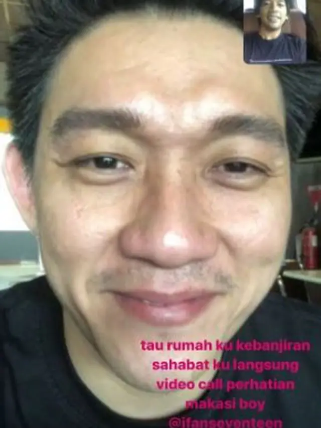 Ifan Seventeen menghubungi Rian D'Masiv. (Foto: Dok. Instagram @rianekkypradipta)