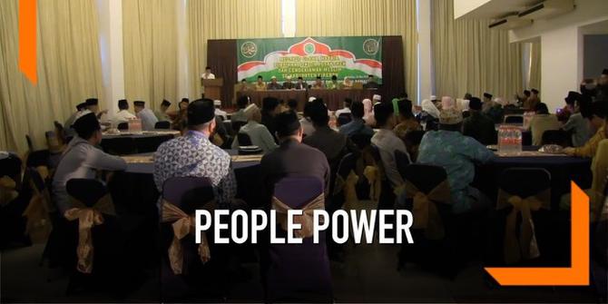 VIDEO: Ulama Cirebon Tolak Gerakan People Power