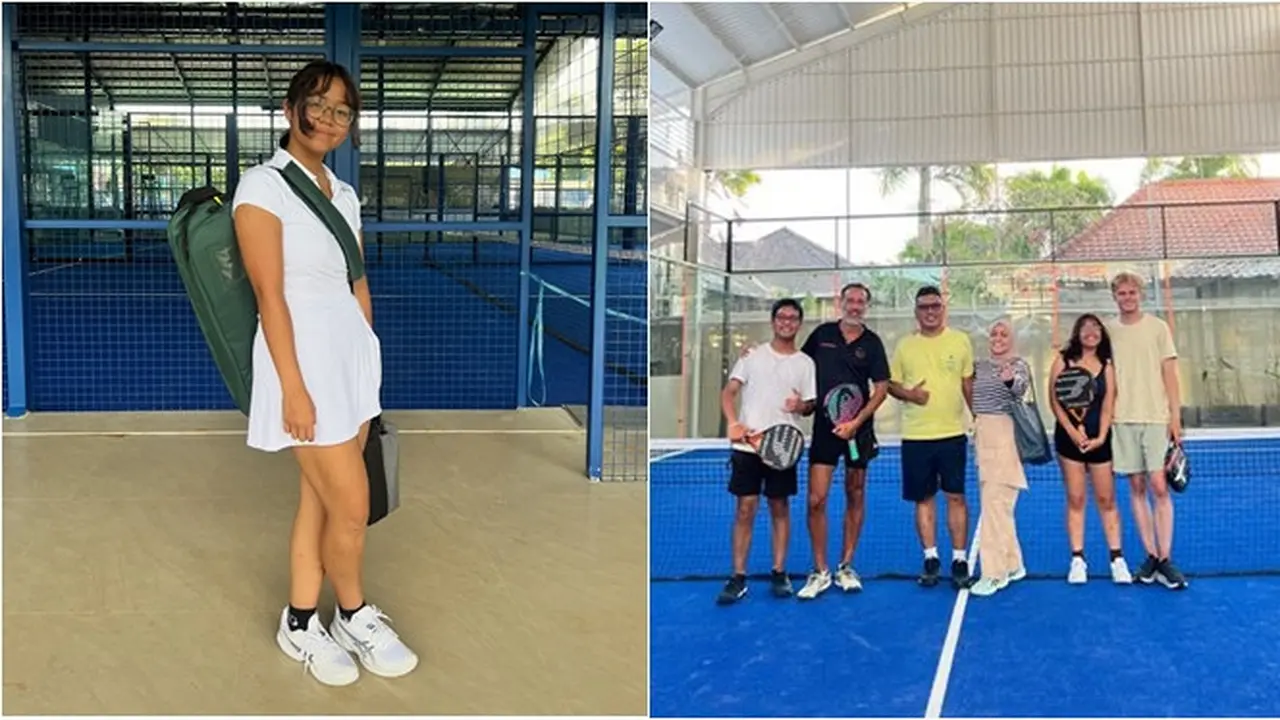 6 Potret Cinta Kuya Ajak Pacar Bule Main Tenis Bareng Keluarga, Olahraga Bareng