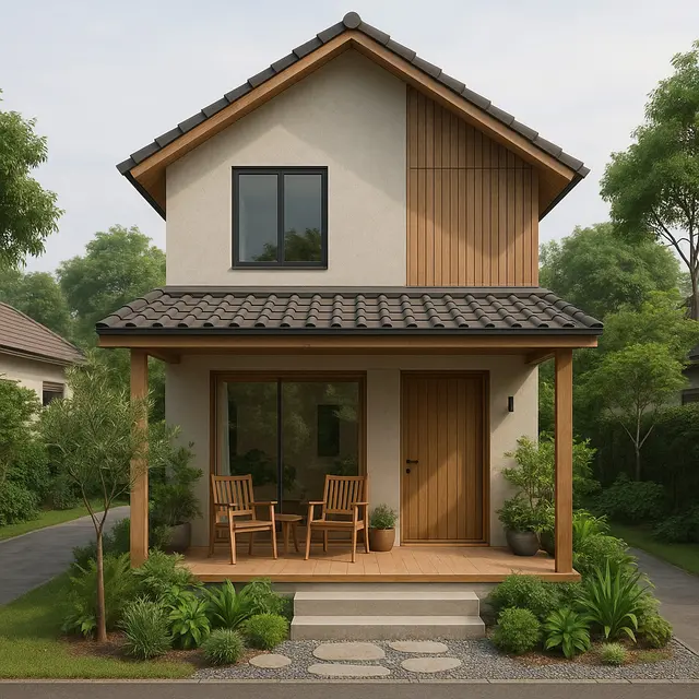 Model Rumah Japandi 5x7 Meter