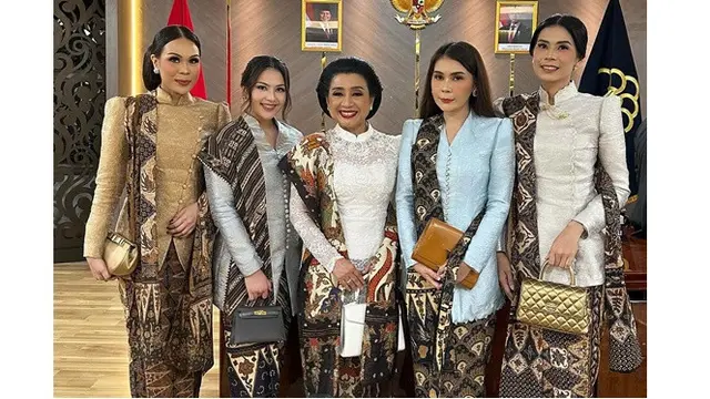 6 Potret Jessica Mila di Pelantikan Ayah Mertua, Otto Hasibuan Resmi Jadi Wamen