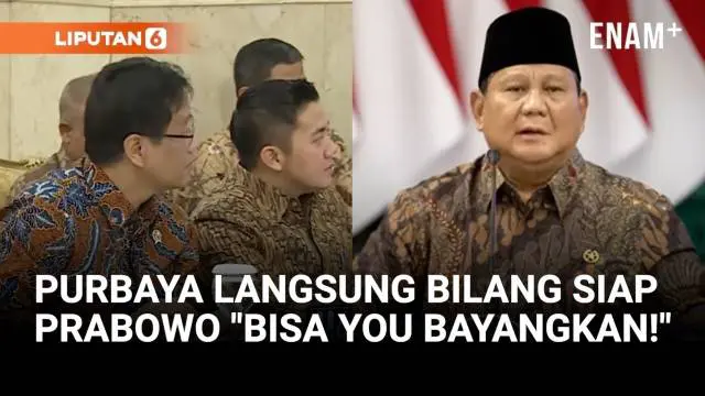 Presiden Prabowo Subianto memerintahkan Menteri Keuangan Purbaya Yudhi Sadewa untuk menganggarkan pengadaan buku tulis ukuran besar. Purbaya yang kaget usai menerima perintah langsung mengatakan siap.