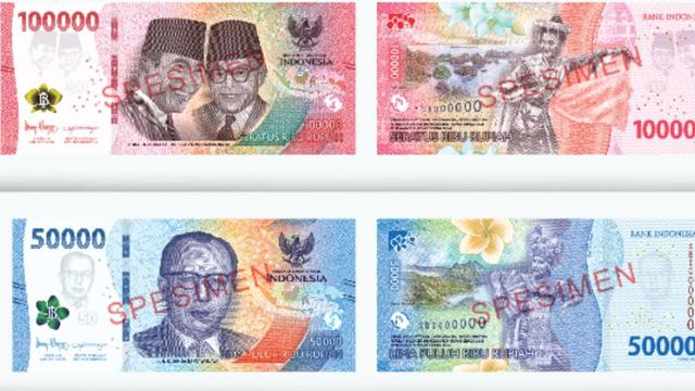 Bank Indonesia meluncurkan Uang Rupiah Kertas Tahun Emisi 2022