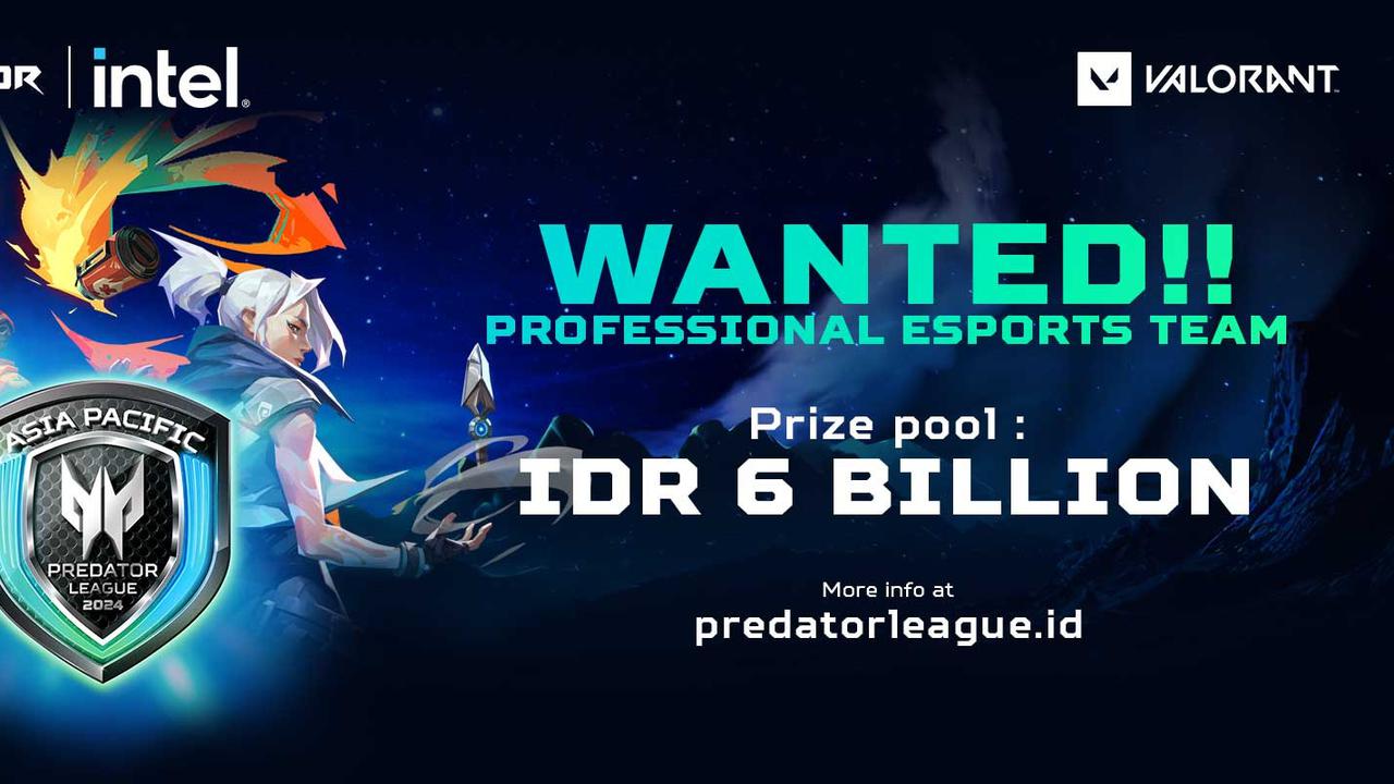 Acer mencari tim esports Valorant untuk mewakili Indonesia di Grand Final APAC Predator League 2024 (Acer)