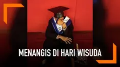 Seorang pria tak kuasa menahan tangis ketika tahu orangtuanya tak datang di hari wisudanya. Padahal pria ini menjadi lulusan terbaik dari La Concepcion College San Jose Del Monte Bulacan, Filipina.