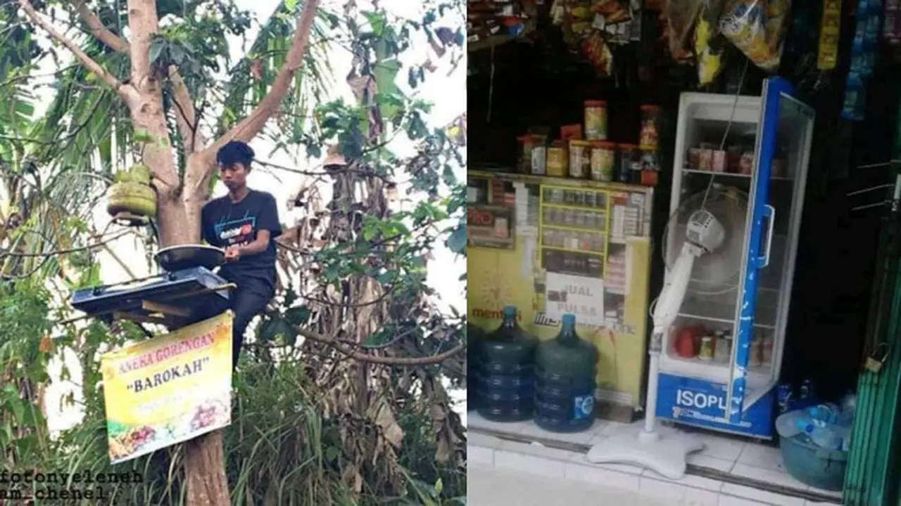 Potret Warung dengan Penataan Barang yang Unik, Bikin Geleng Kepala