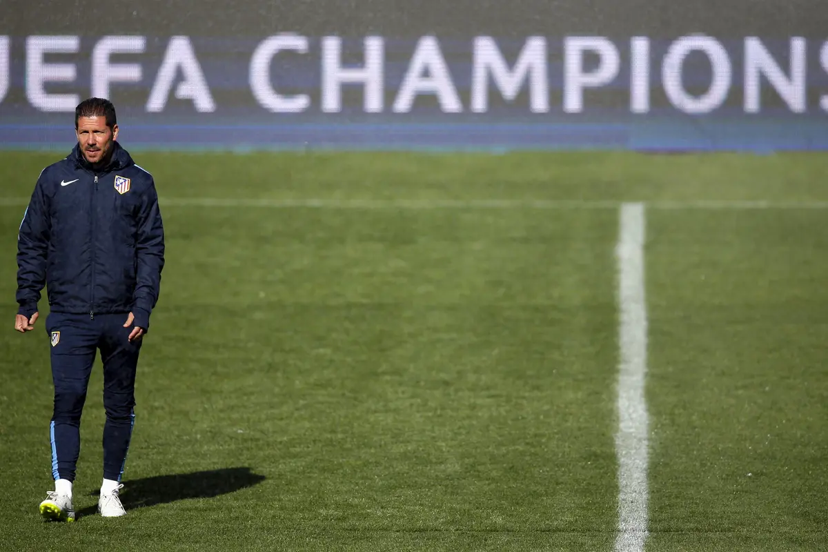 Sesi Latihan Terakhir Atletico Sebelum Jalani Derbi Madrid