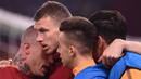 5. AS Roma - Lolos ke babak perempat final setelah menang agresivitas gol tandang setelah agregat 2-2 melawan Shakhtar Donetsk. (AFP/Filippo Monteforte)