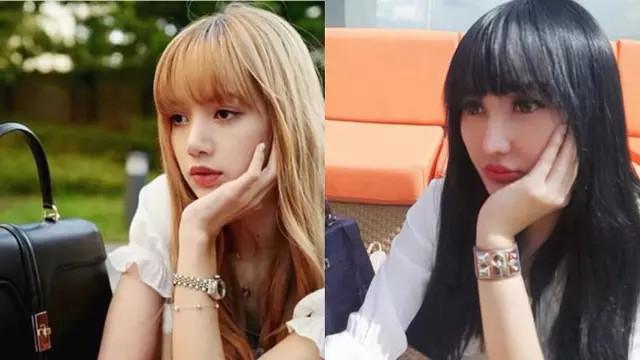 Gaya Lucinta Luna Mirip BLACKPINK (sumber: instagram/lucintaluna/lalalalisa_m)
