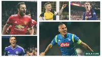 Pemain - Marek Hamsik, Antoine Griezmann, Marco Reus, Fernando Torres, Juan Mata (Bola.com/Adreanus Titus)