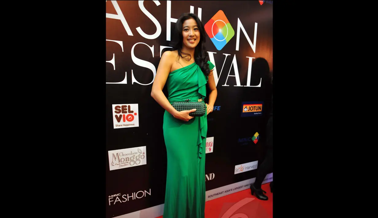 Olivia Zaelanty saat menghadiri I  Fashion Festival 2014 , Jakarta. Foto diambil pada Rabu (17/12/2014). (Liputan6.com/Panji Diksana)