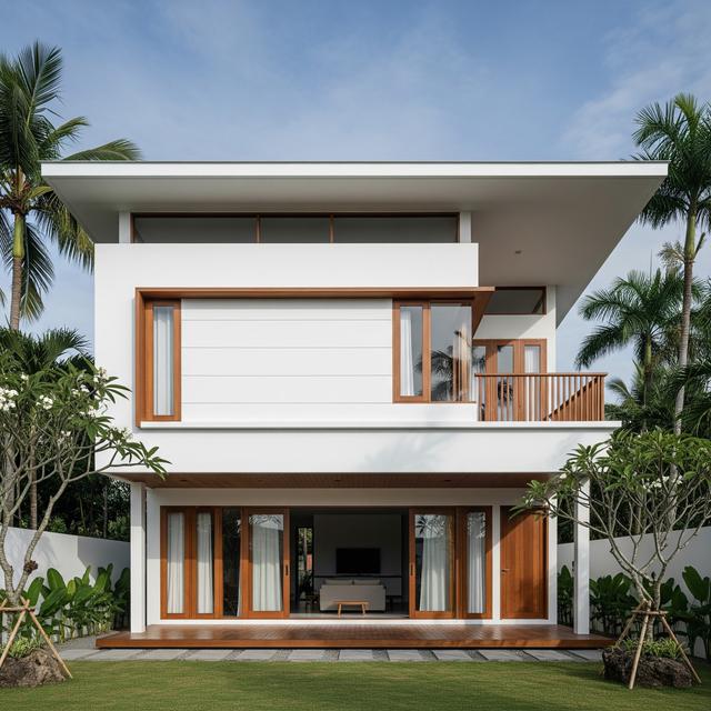 7 Desain Rumah Kecil tapi Luas dengan Atap Rata dan Langit-Langit Terbuka