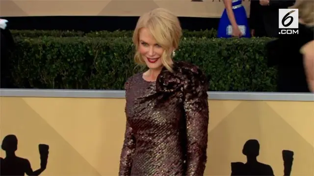 VIDEO: Cantiknya Nicole Kidman di Karpet Merah SAG Awards