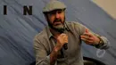 Eric Cantona saat konferensi pers peluncuran jam tangan Hautlance di Hotel Mulia, Jakarta, Jumat (17/4/2015). Cantona didaulat menjadi brand ambassador jam tangan Hautlance. (Liputan6.com/Johan Tallo)