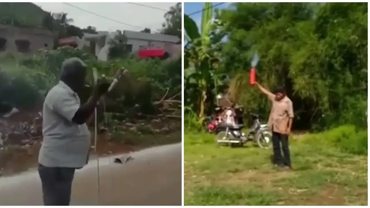 Gaya Bapak-bapak Saat Main Petasan Bikin Kaget Sekaligus Ngakak