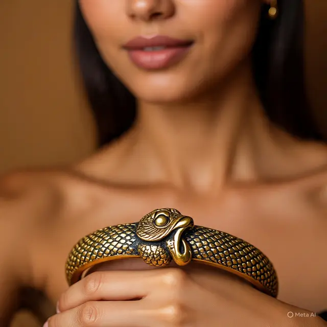 Model Gelang Emas Sisik Ular