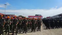 Apel gabungan TNI-Polri siap amankan Pemilu di DKI Jakarta.