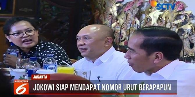 Nomor Urut Capres, Jokowi: Nomor 1 Alhamdulillah, Nomor 2 Alhamdulillah