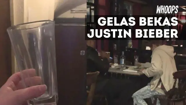 WHOOPS: Dilelang, Gelas Susu Bekas Justin Bieber Mencapai Rp 1 Miliar