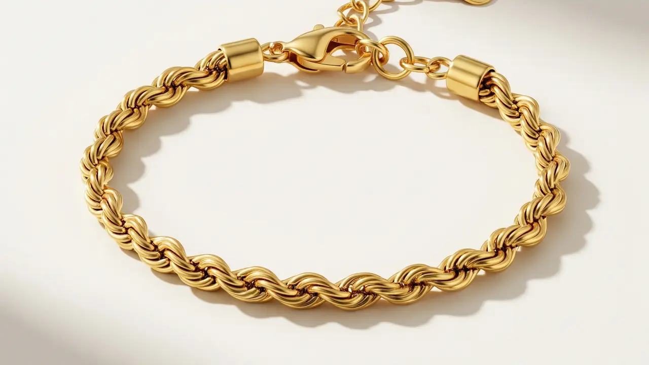Gelang Lapis Emas Kuning Anti Karat Tren 2025
