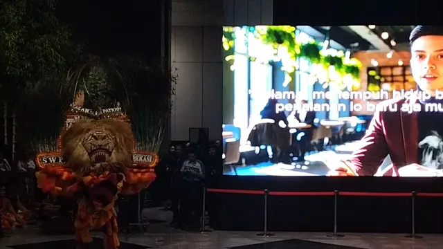 Suasana ngunduh mantu Al Ghazali dan Alyssa Daguise yang digelar Ahmad Dhani di Jakarta Convention Center, Kamis (19/6/2025).
