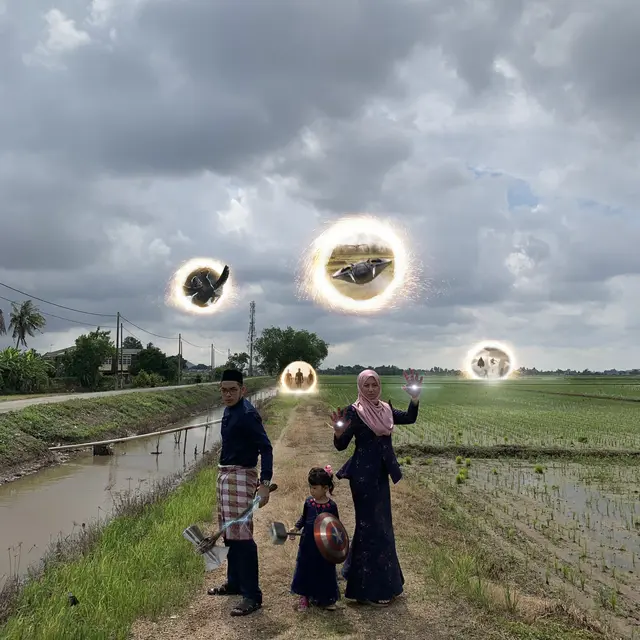 Editan Foto Saat Hari Raya Idul Fitri Ini Kocak Banget