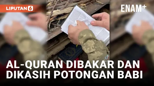 VIDEO: Keterlaluan! Tentara Ukraina Diduga Bakar Al-Quran