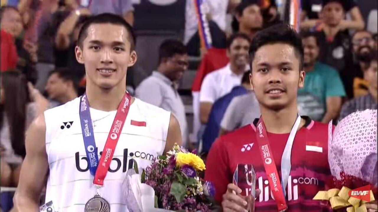 Anthony Sinisuka Ginting, Jonatan Christie
