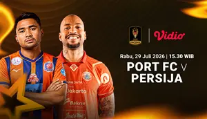 Live Streaming Port FC vs Persija - Piala Presiden 2026: Tantangan Besar Persija Hanya di Vidio