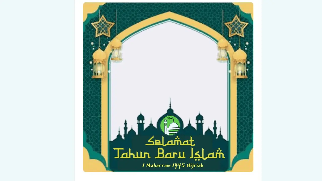 Link Twibbon 1 Muharram 1445 H yang bisa kamu buat dan bagikan di seluruh sosial media yang kamu punya.