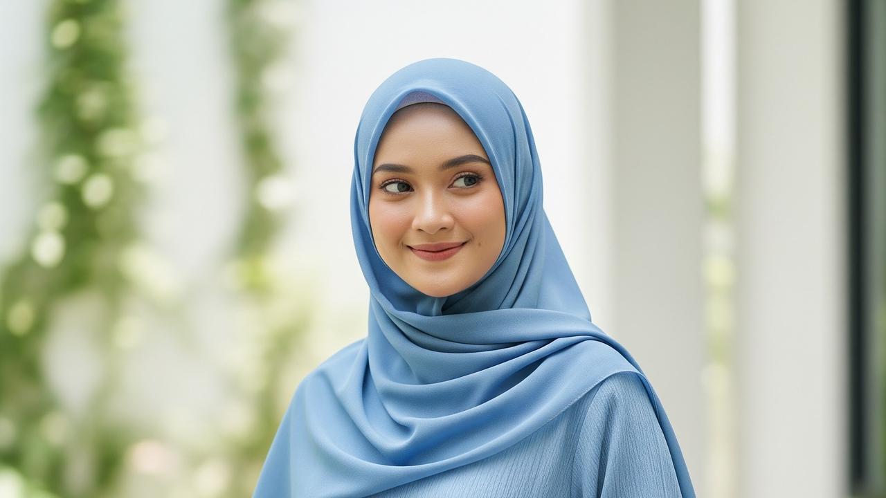 Model Gamis Abaya Syari (Image by Gemini AI)