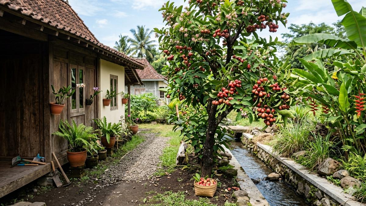 12 Pohon Buah Ukuran Sedang yang Bisa Hidup Dekat Parit dan Tahan Lembap