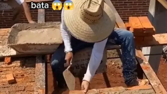 Aksi Tukang Bangunan Bikin Tembok Bak Lawan Gravitasi Ini Bikin Geleng Kepala