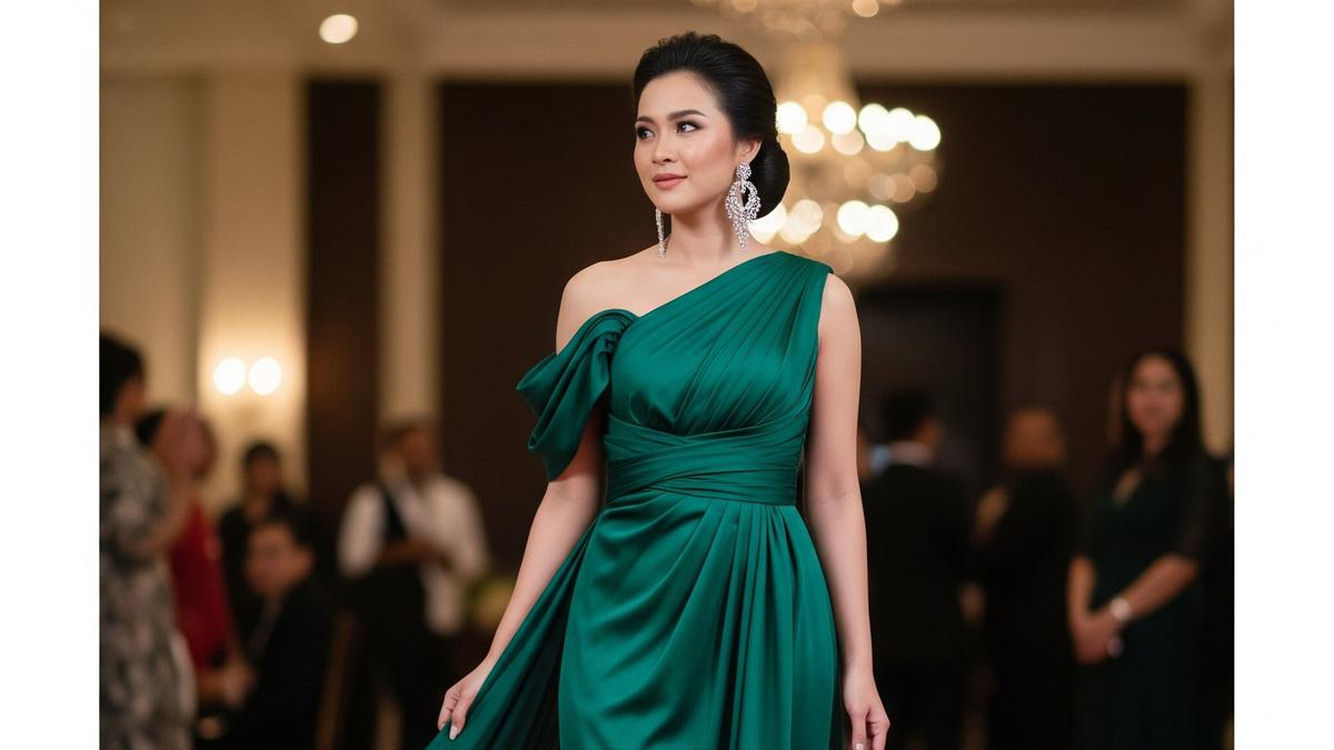 7 Model Dress Drapery, Tampil Elegan dan Berwibawa
