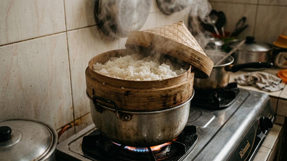 Cara Menghangatkan Nasi Kemarin Pakai Kukusan, Tetap Pulen dan Tidak Kering