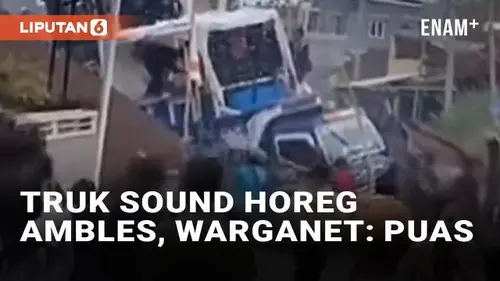 VIDEO: Viral Truk Sound Horeg Tak Kuat Nanjak Hingga Ambles, Warganet: Puas