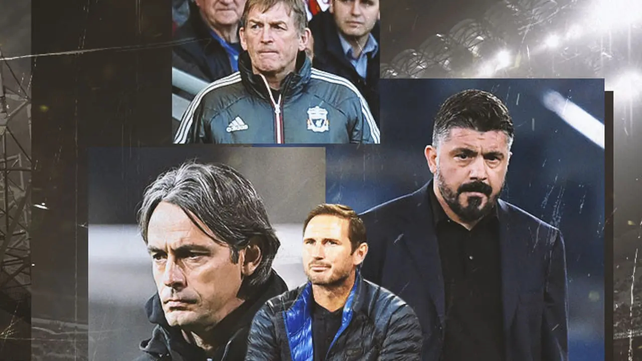 Ilustrasi - Filippo Inzaghi, Kenny Dalglish, Gennaro Gattuso, Frank Lampard