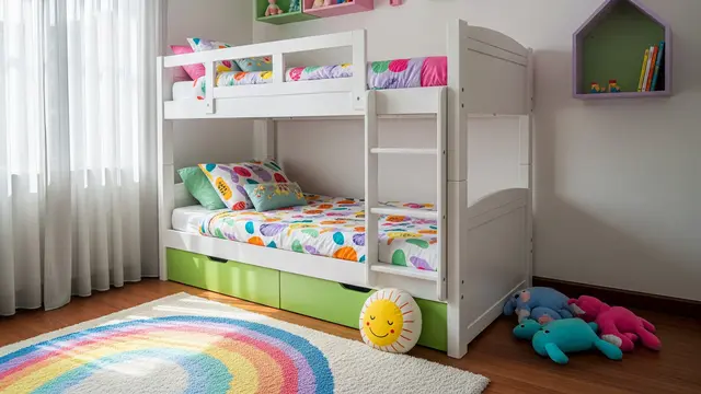 Desain Kamar Anak Playful dan Berwarna