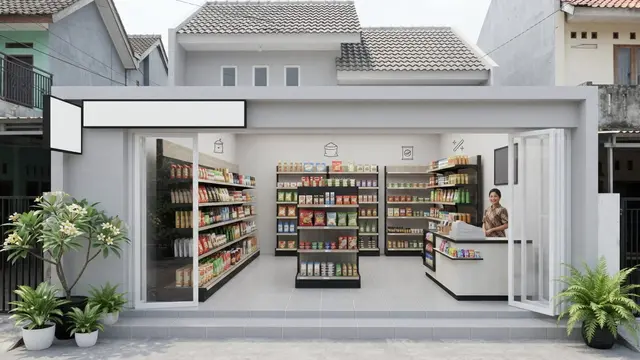 Desain Warung Sederhana Tapi Menarik untuk Depan Rumah