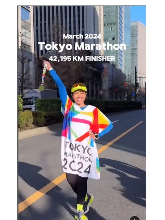 8 Potret Yura Yunita Ikut Tokyo Marathon 2024, Suami Beri Dukungan