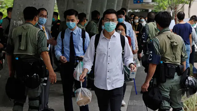 Gedung Legislatif Hong Kong Memperketat Penjagaan