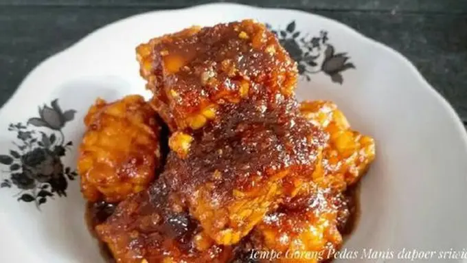 Tempe goreng pedas manis./Copyright cookpad.com/Dapoer Sriwidi