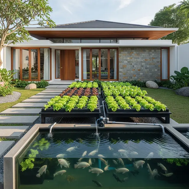 Sistem Aquaponik Ikan Nila dan Selada yang Cocok untuk Pemula di Rumah Minimalis