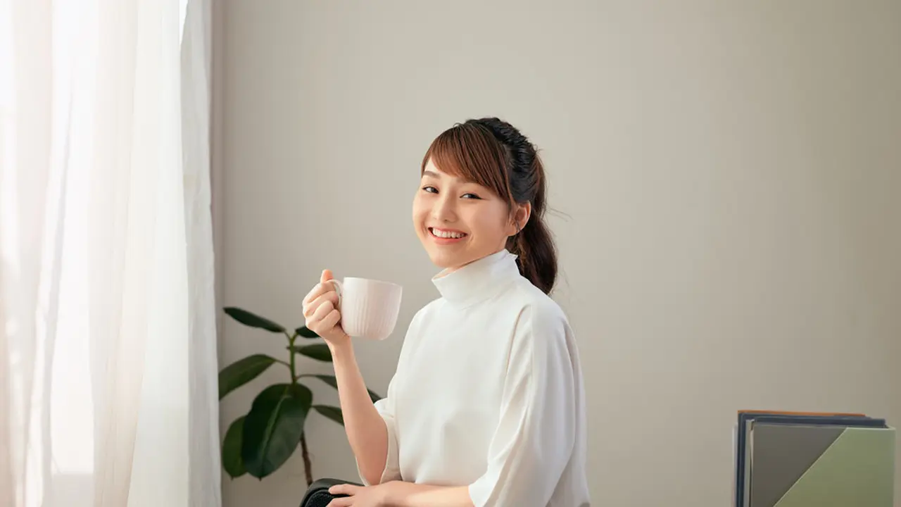 Perempuan Minum Kopi