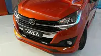 Desain grill dan bumper new Daihatsu Ayla lebih sporty. (Arief/Liputan6.com)