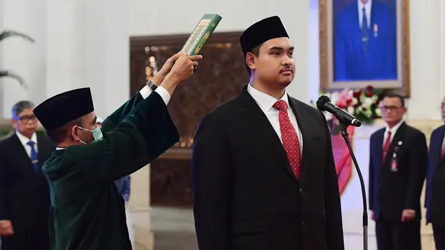 Foto: Ario Bimo Nandito Ariotedjo Resmi Dilantik Jadi Menpora Menggantikan Zainudin Amali