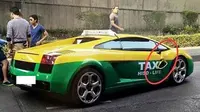 Lamborghini Gallardo yang sejatinya merupakan supercar papan atas kini digunakan untuk mengantar penumpang.