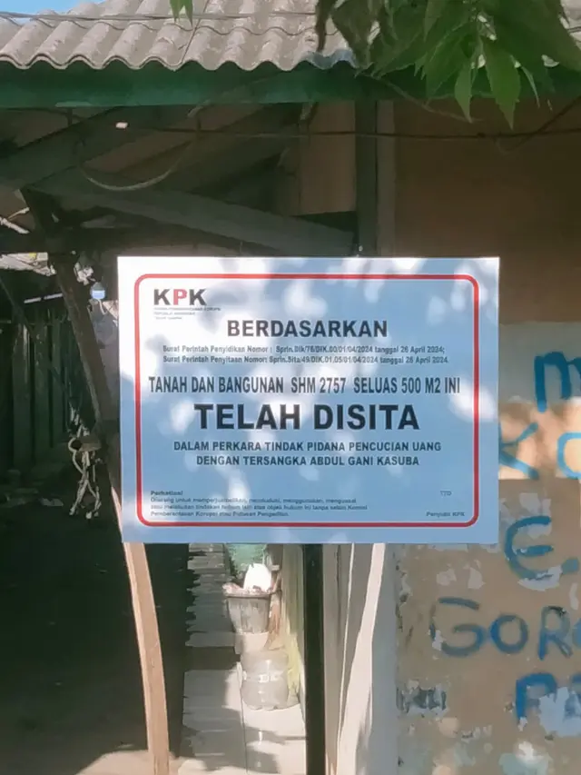 Penampakan Aset milik keluarga dari Eks Gubernur Maluku Utara (Malut) Abdul Gani Kasuba.