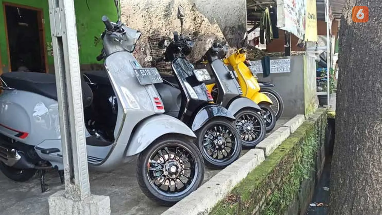 Vespa LX dan Sprint masih jadi primadona di pasar motor bekas (Fahmi/Liputan6)