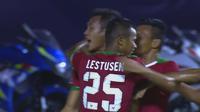 Indonesia unggul sementara atas Vietnam berkat gol Hansamu Yama. (Twitter affsuzukicup)